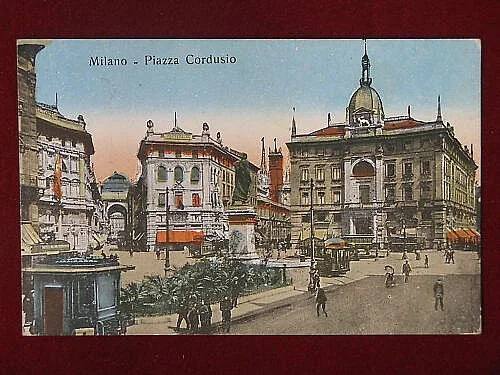 MILANO PIAZZA CORDUSIO NON VIAGGIATA #5096