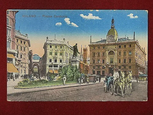 MILANO PIAZZA CORDUSIO NON VIAGGIATA #5097