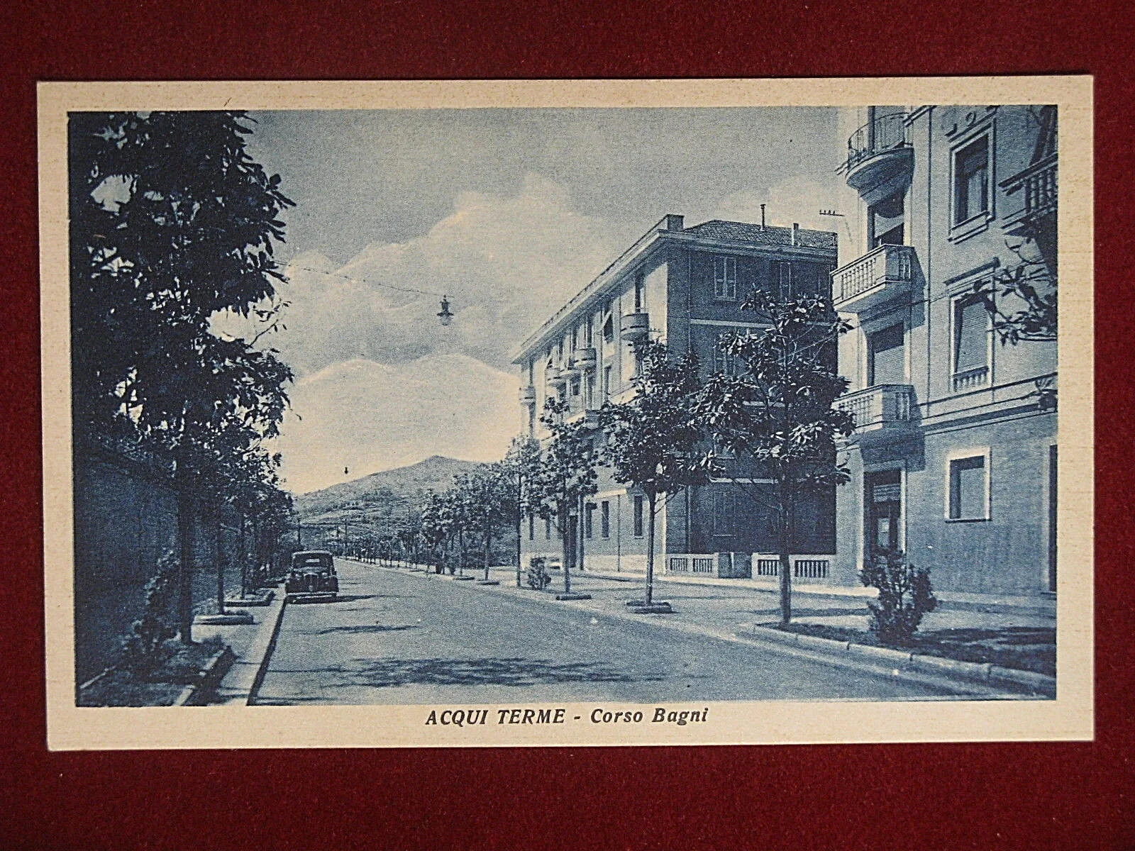 Acqui Corso Bagni anni 30/40 non viaggiata automobile #12234