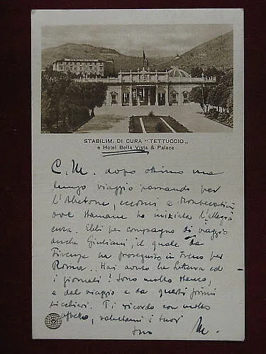 MONTECATINI HOTEL BELLA VISTA ANNI 30 VIAGGIATA #5129