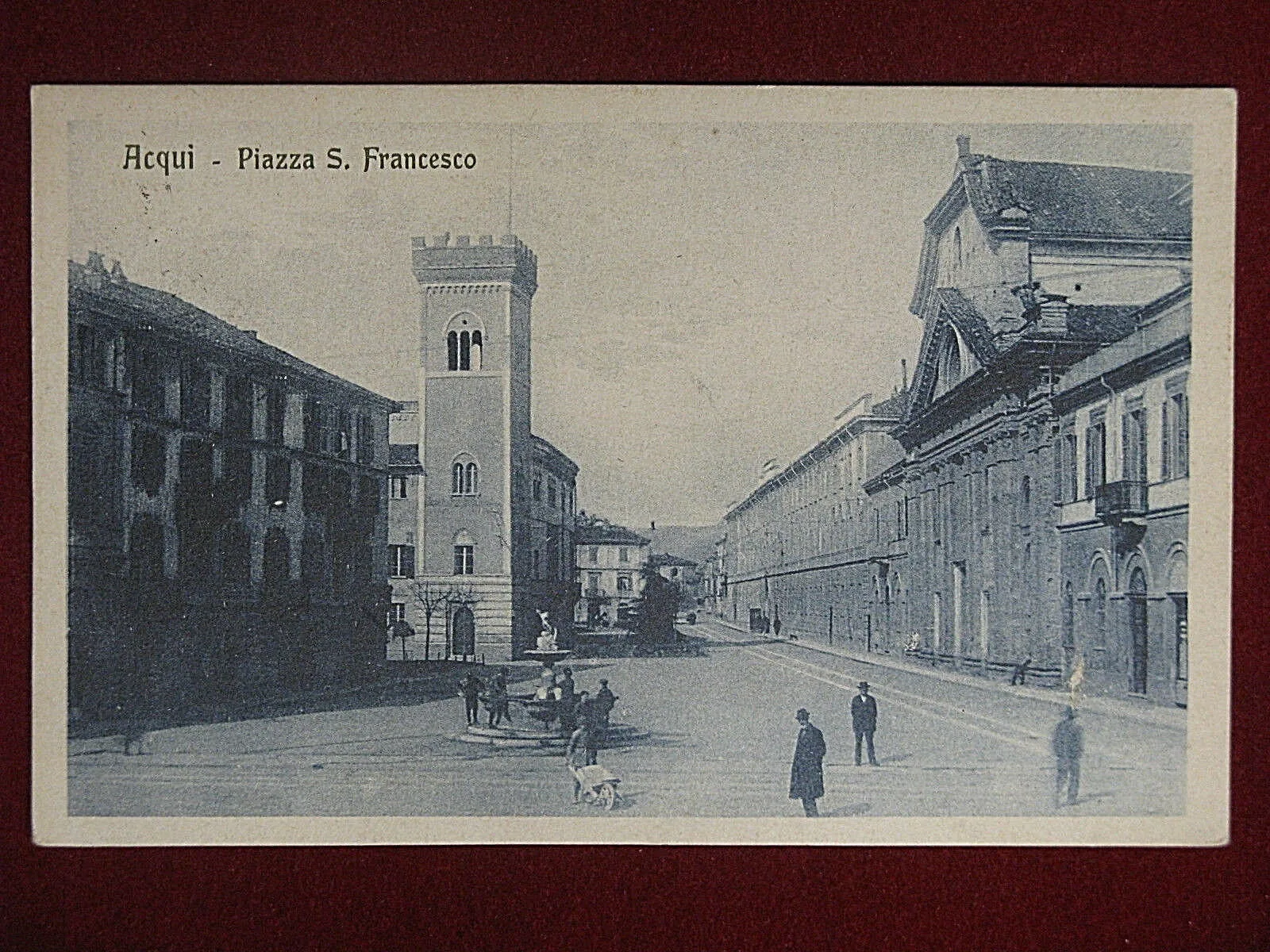 Acqui Piazza S. Francesco anni 20 viaggiata animata #12237