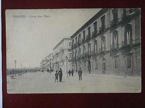TARANTO Corso due Mari viaggiata anni 20 #4673