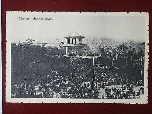 CATANIA Giardino Bellini viaggiata anni 10 #4686