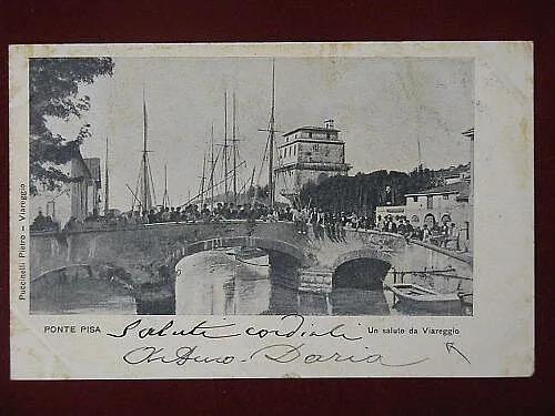 UN SALUTO DA VIAREGGIO PONTE PISA “900 VIAGGIATA #5282
