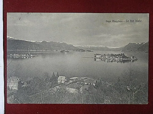 LAGO MAGGIORE LE TRE ISOLE Panorama viaggiata, anni 10 #4735
