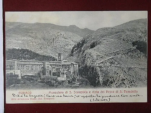 SUBIACO Monastero S. Scolastica no viaggiata “900 #4729