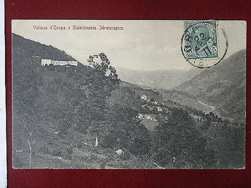 VALLONE D’OROPA Stabilimento Idroterapico viaggiata anni 10 #4737