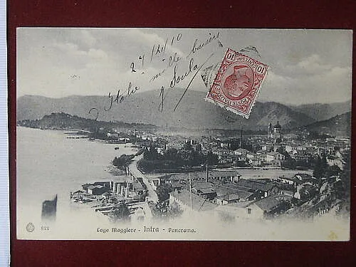 INTRA Lago Maggiore Panorama viaggiata, anni 10 #4759