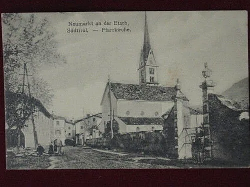 SUDTIROLO Pfarrkirche animata, no viaggiata, anni 10 #3059