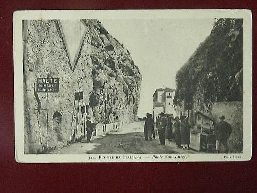 VENTIMIGLIA Ponte S. Luigi (confine) no viaggiata anni 10 #2618