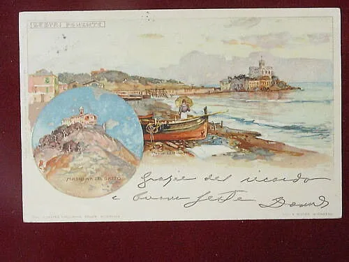 SESTRI PONENTE ILLUSTRATA M. Wielandt viaggiata “900 #2713