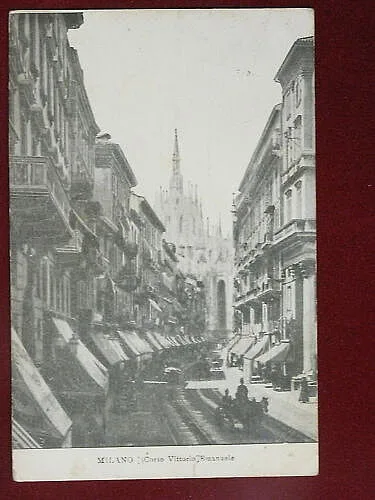 MILANO Corso Vittorio Emanuele viaggiata anni 20 #2031