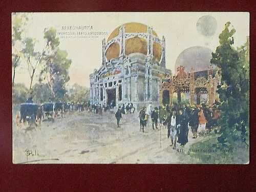 MILANO Esposizione AEREONAUTICA 1906 illustrata P. SALA no viaggiata #3073