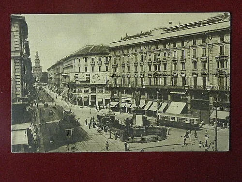 MILANO Piazza Cordusio viaggiata anni 50 #1814