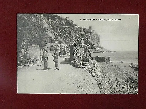 GRIMALDI Ventimiglia – Confine Italo-Francese no viaggiata, anni 10 #804