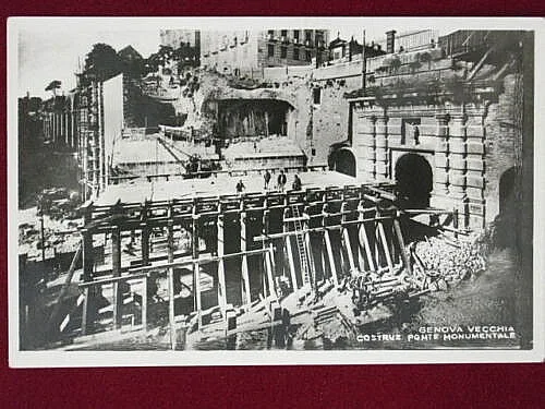 GENOVA COSTRUZIONE PONTE NON VIAGGIATA #2559