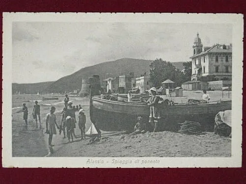 ALASSIO (SV) SPIAGGIA PONENTE NON VIAGGIATA #2599