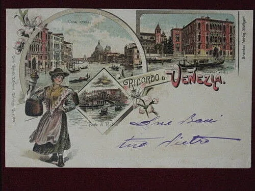 VENEZIA Ricordo illustrata viaggiata “900 #2944