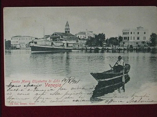 VENEZIA Santa Maria Elisabetta Lido viaggiata fine 800 #2967