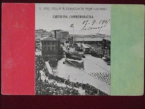 COMMEMORATIVA LIVORNO Varo della Regia Corazzata viaggiata,”900 #2412