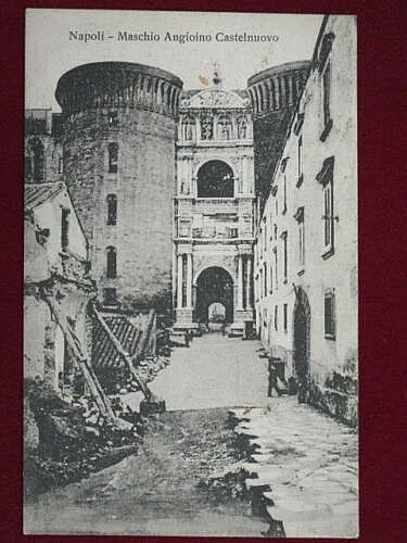 NAPOLI MASCHIO ANGIOLINO CASTELNUOVO animata viaggiata anni 30 #2438