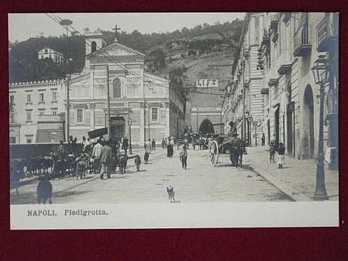 NAPOLI Piedigrotta no viaggiata animata molto bella anni 10 #2453