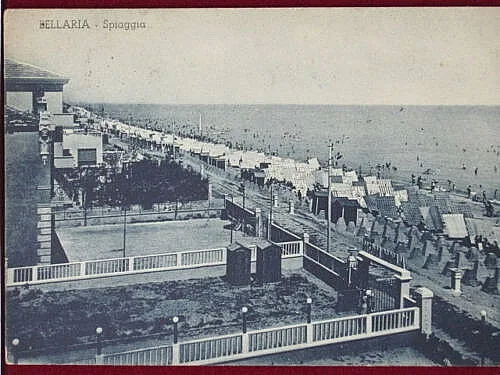 BELLARIA FORLI’ Spiaggia animata  viagg.anni 50 #2278