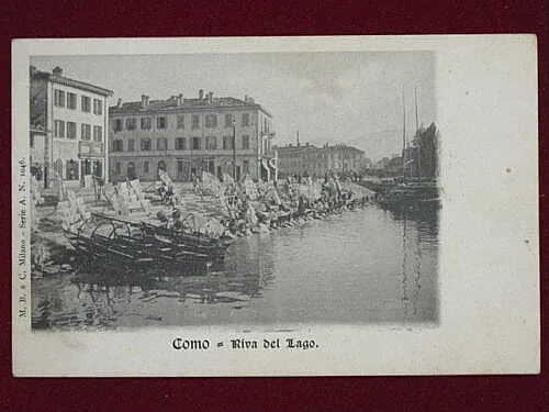 COMO RIVA DEL LAGO NON VIAGGIATA #1951