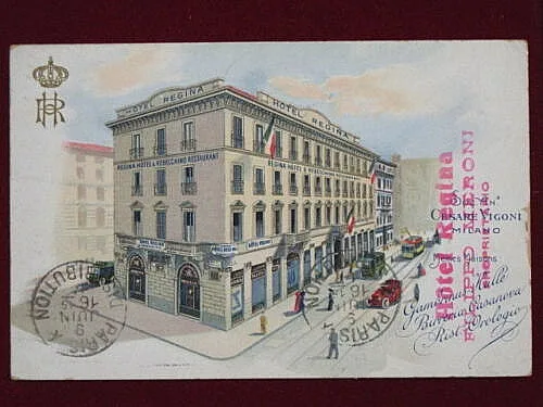 MILANO HOTEL REGINA ANNI 10 VIAGGIATA #1969