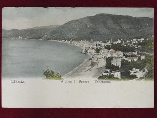 ALASSIO Riviera di Genova viaggiata “900 #1586