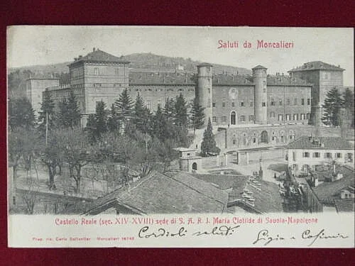 MONCALIERI Saluti viaggiata “900 #1637