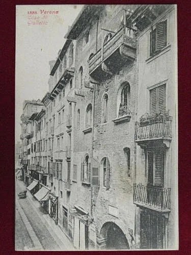 VERONA strada casa Giulietta viaggiata anni 10 #1551