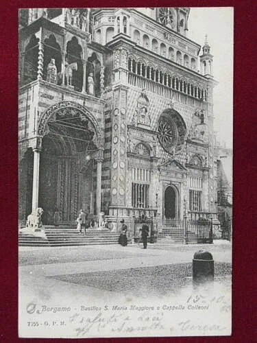 BERGAMO Cappella Colleoni viaggiata “900 #1699