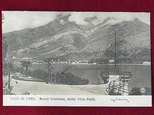 COMO Lago Paesaggio Villa Poldi viaggiata “900 #1715