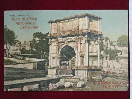 TRIESTE pubblicitaria Vino di China Serravallo no viaggiata “900 #1872