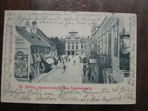Sankt Pölten Austria – animata, viaggiata, 1899 #164