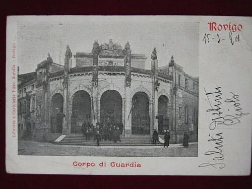 ROVIGO Corpo di Guardia viaggiata, 1901 f/p #688