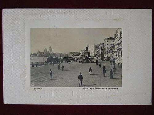 VENEZIA Riva degli Schiavoni viaggiata 1909 f/p #10240