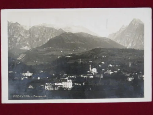 PEDAVENA Panorama,viaggiata,1936,c. lucida  /  Foto Schirinzi  #1136