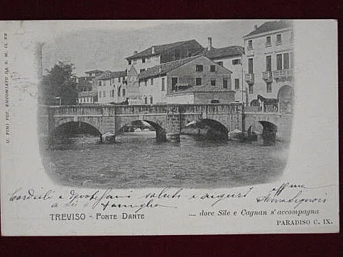 TREVISO Ponte Dante – viaggiata “900 / U.Fini  Fot.  #1150