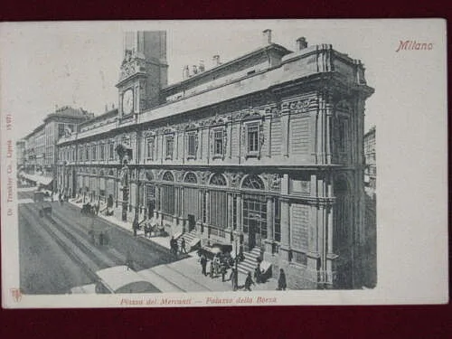 MILANO Piazza dei Mercanti Palazzo della Borsa viaggiata fp “900 #1358