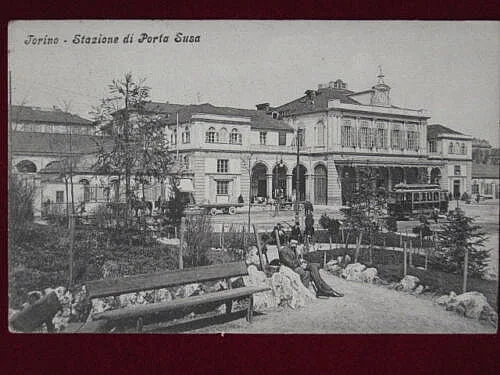 TORINO STAZIONE PORTA SUSA ANNI 10 VIAGGIATA #1434