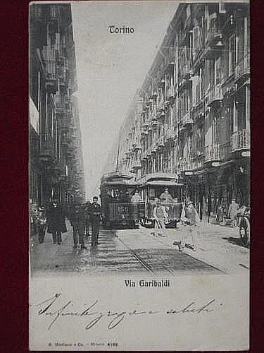 TORINO VIA GARIBALDI ANNI 10  VIAGGIATA #1436
