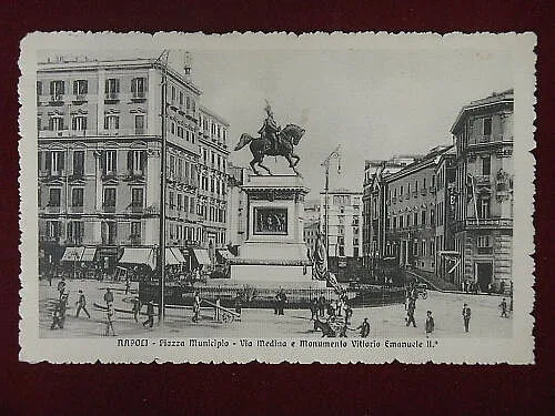 NAPOLI Piazza Municipio ANNI 10 VIAGGIATA #5011