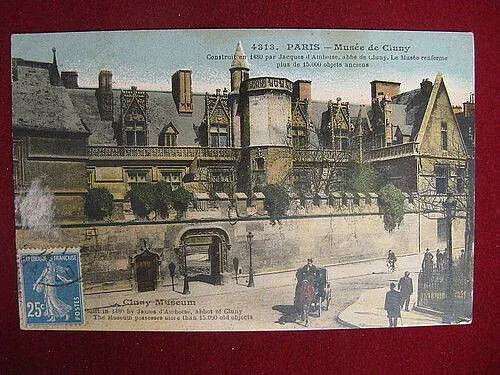 MUSEE DE CIUNY PARIGI viaggiata anni 20 animata #10578