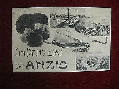 Un Pensiero da ANZIO Varie Vedute anni 20 #10595