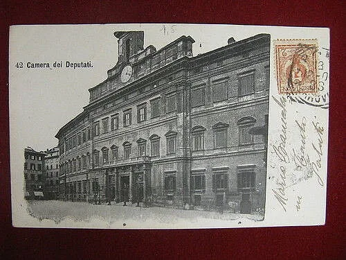 ROMA CAMERA DEI DEPUTATI viaggiata anni 10 #10614