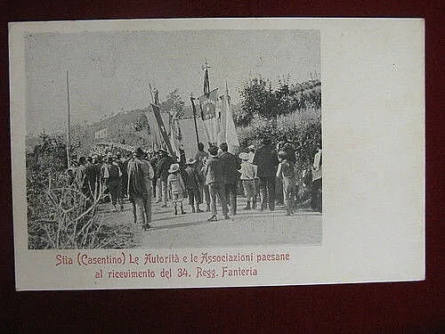 STIA CASENTINO no viaggiata animata anni 30 #10703