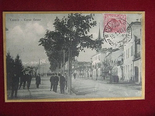 CUNEO Corso Gesso viaggiata anni 10 #10947