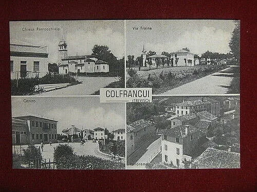 COLFRANCUI Frazione ODERZO Varie Vedute no viaggiata anni 30 #11055